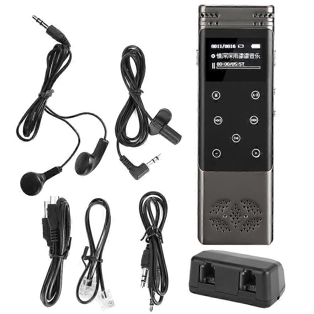Metal Digital Voice Recorder Pen - One-Button Recording, TF Card Support, Music Playback