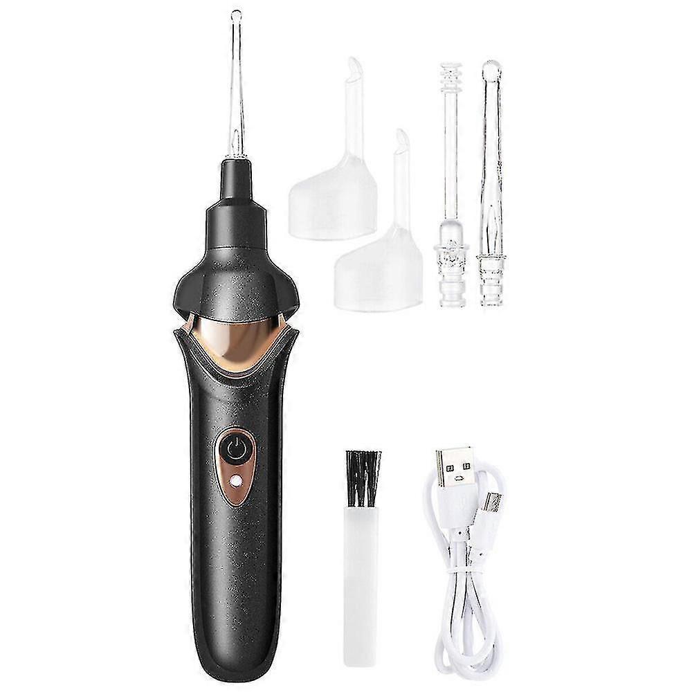 Electric Ear Pick Ear Wax Removal Device Earwax Cleaner Tool Spoon With Light Rechargeable
