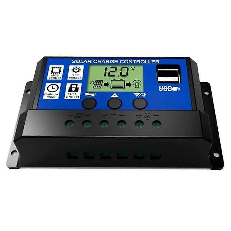 30A 12V24V LCD Automatic Intelligence Regulate PWM Solar Battery Charge Controller