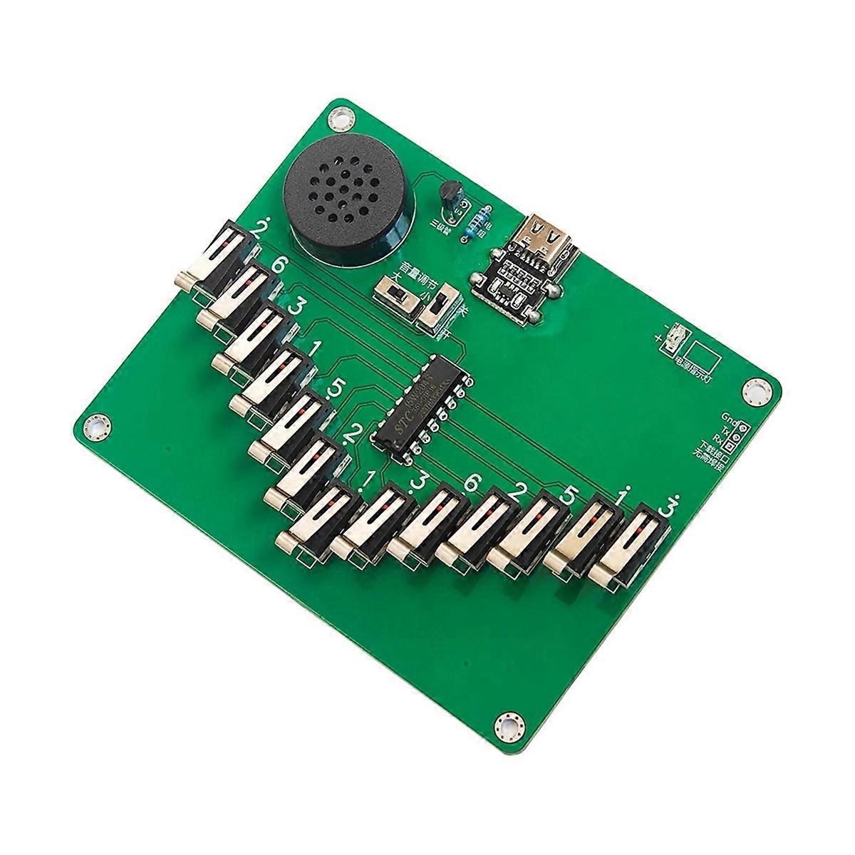 Electronic Kalimba Thumb Piano 13 Key Pentatonic Scale Instruments Electronic DIY Soldering Kit 13 Key Pentatonic Scale