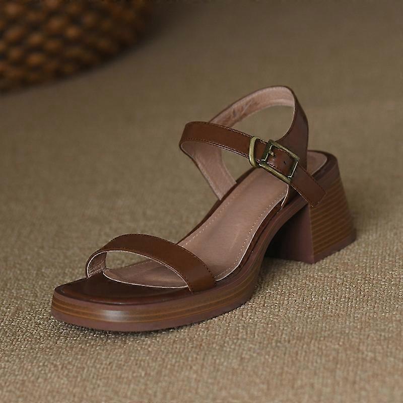Summer Platform Mid Heel Open Toe Sandals