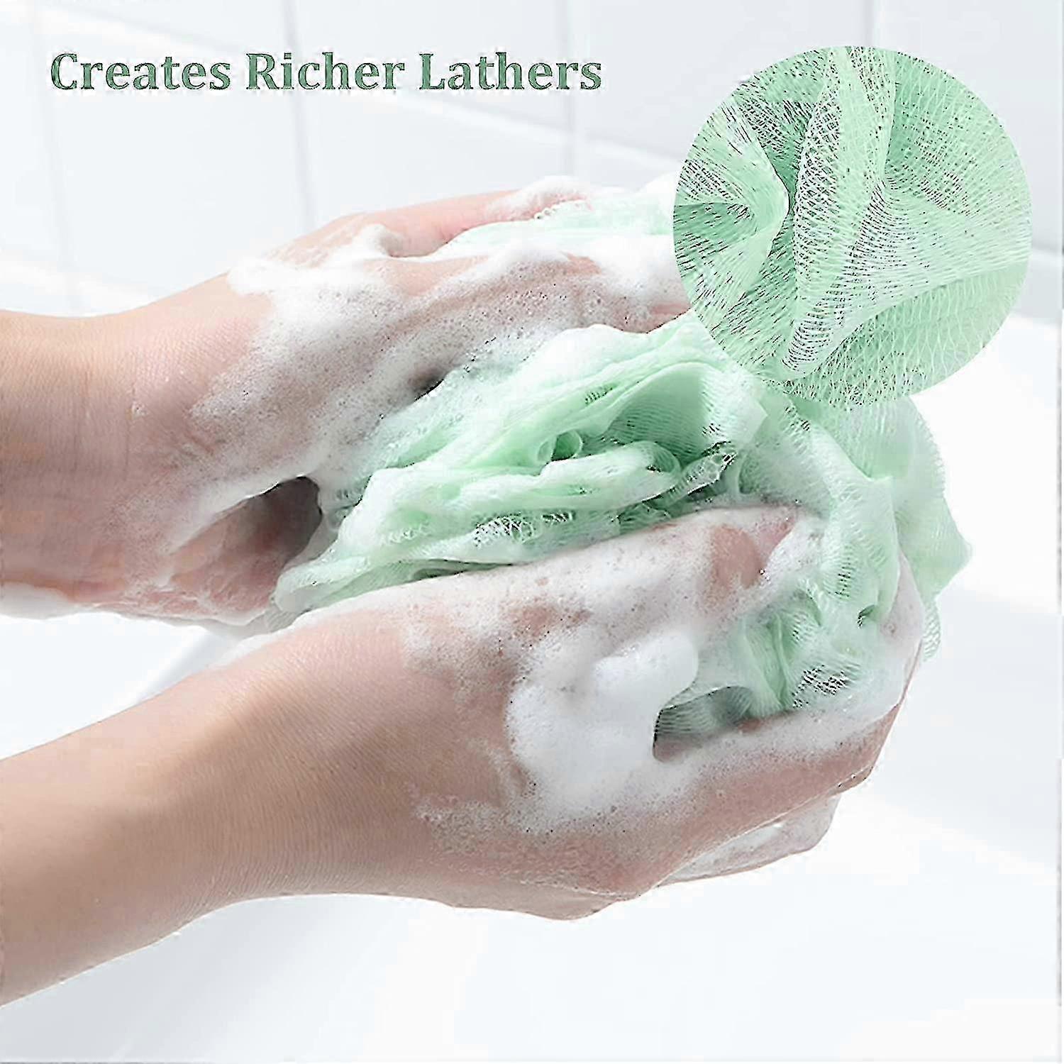 4 Packs Loofah Cleaning Sponge Bath Accessories