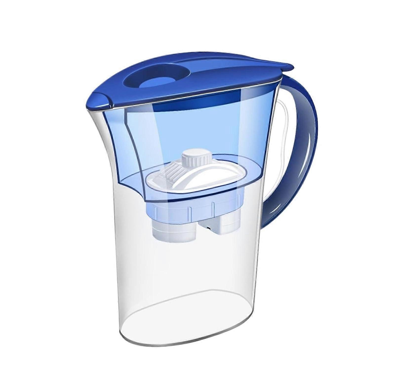 Home Water Filter Pitcher with Activated Carbon and Alkaline Filter for Purified Drinking Water, BPA-Free, 10-Cup Capacity