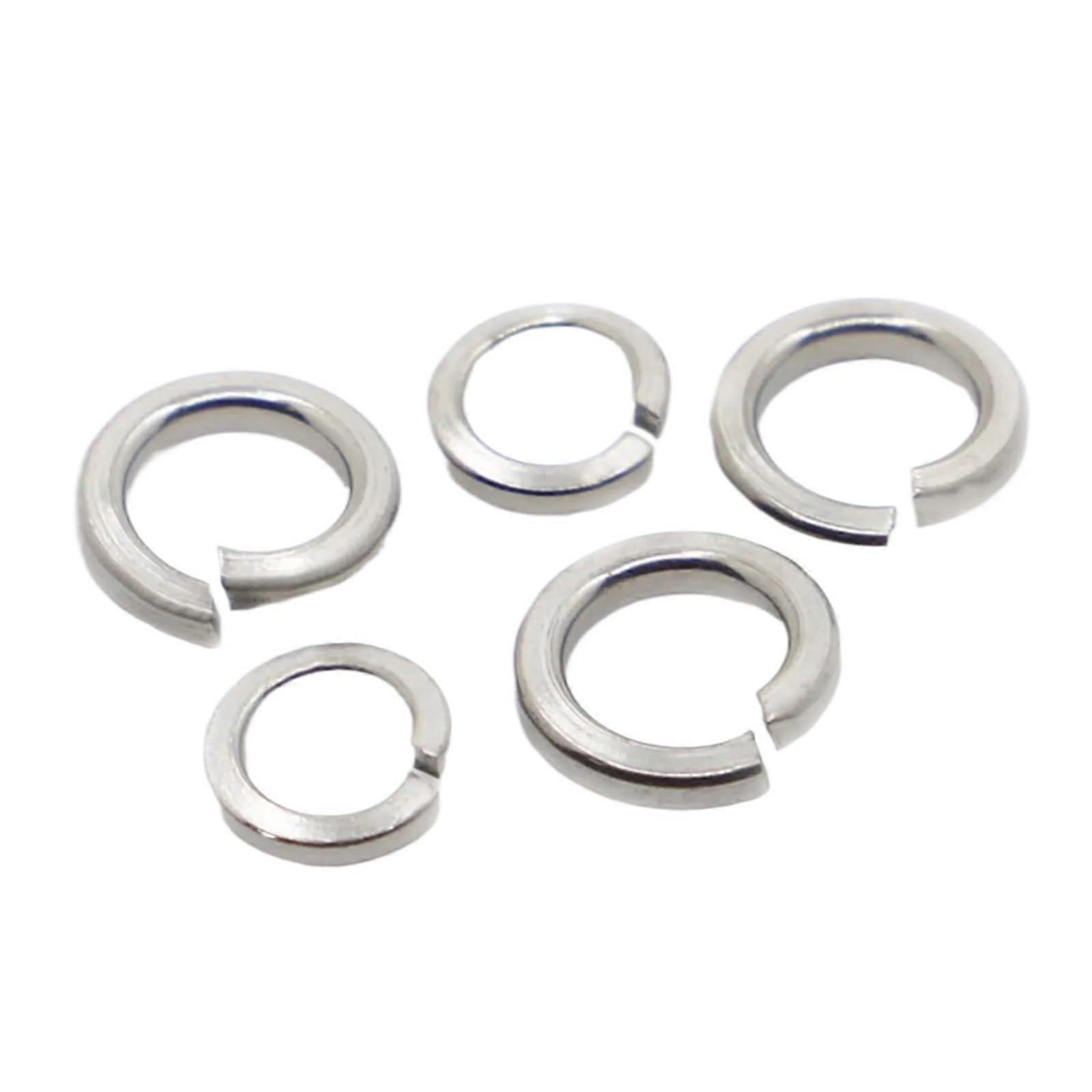 GB93 304 Stainless Steel Split Spring Lock Washer Locking Elastic Gasket M1.6 M2 M2.5 M3 M4 M5 M6 M8 M10 M12 M16 M18 M20 M22 M24(2pcs M22)