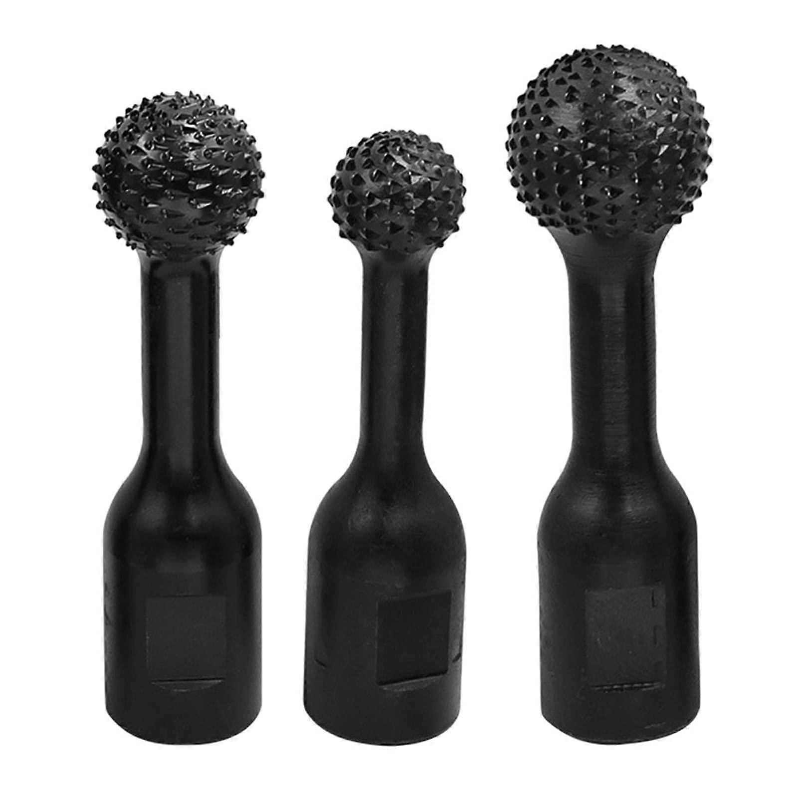 3Pcs Spherical Rotary Burr Ball Gouge, Rotary Sphere Wood Grinding Head for Carving