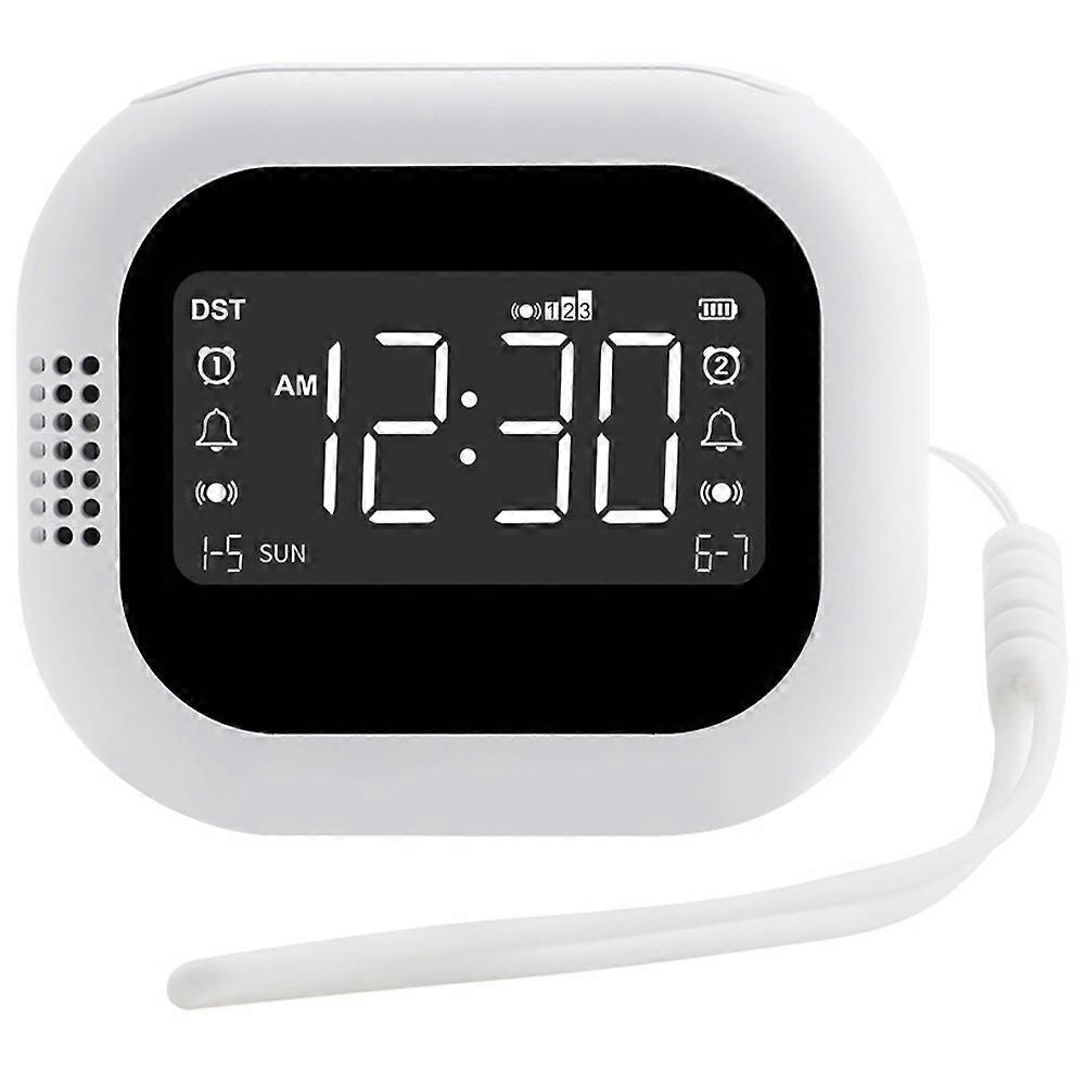 TS-BC700 Portable Vibrating Alarm Clock Multifunction Rechargeable Vibration Clock for Deaf Elderly 