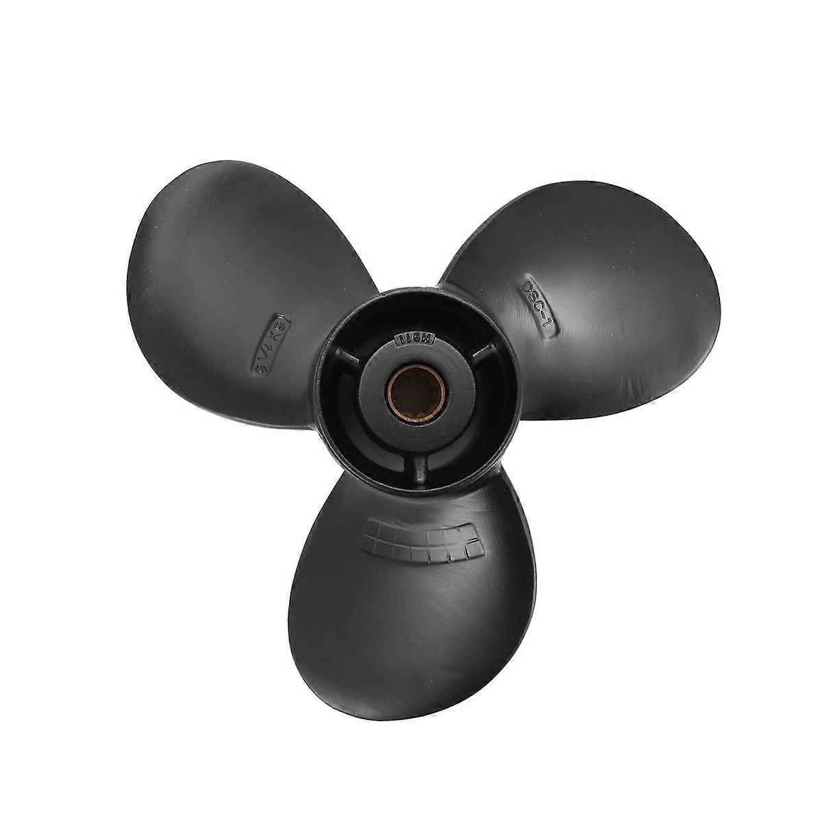 Propeller For 8-20Hp 9 1/4 X 9 Aluminum Alloy 3 Blade Black