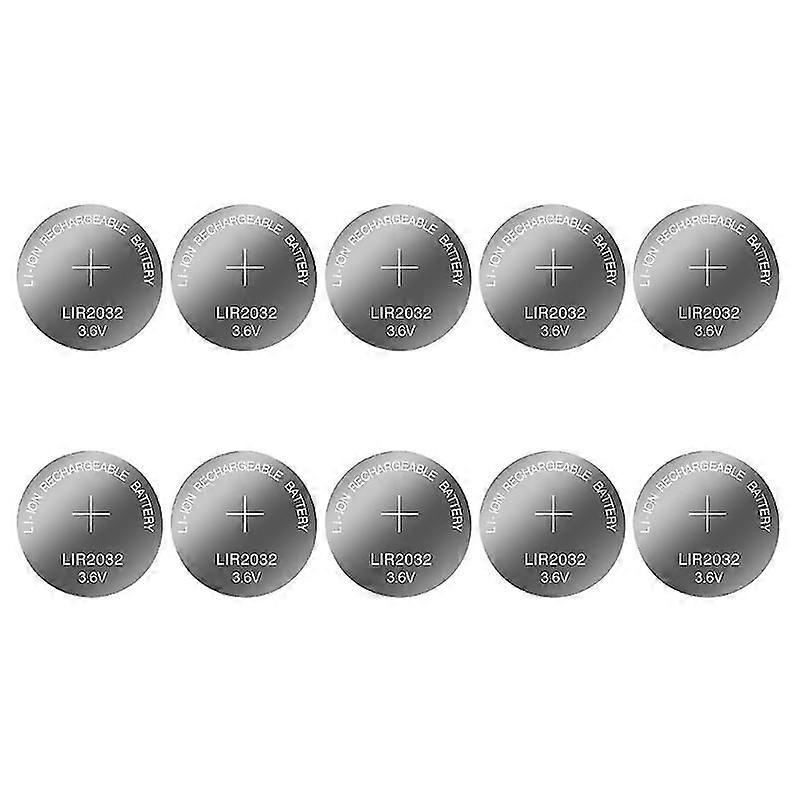 Set of 5/10/15/20/25/30pcs LIR2032 Lithium Rechargeable Batteries Button Cell