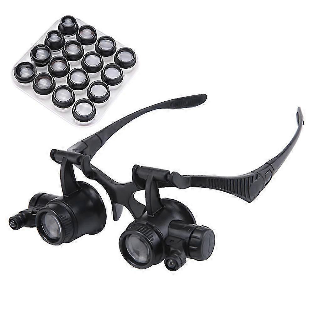 2,5X 4X 6X 8X 10X 15X 20X 25X Okulary LED Lupa Lupa Lupa