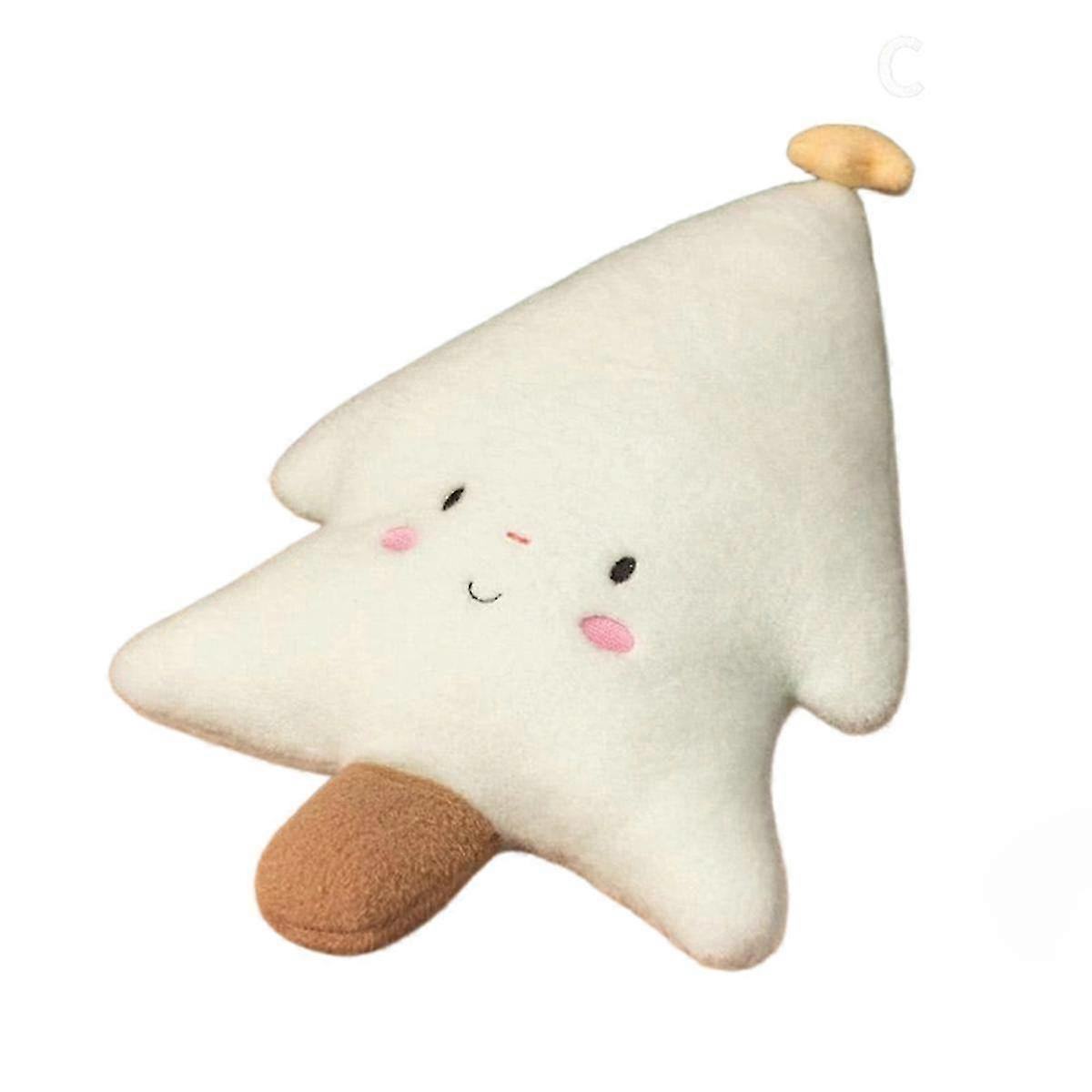 Christmas Plush Pillow Chocolate Cookie House Shape Cushion for Xmas Tree Holiday Decor