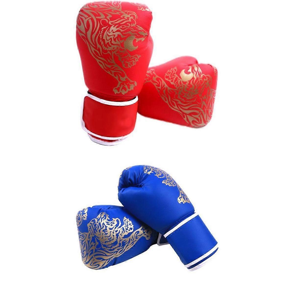 2 쌍 권투 장갑 헤비 백 장갑 유니섹스 훈련용 훈련 장갑