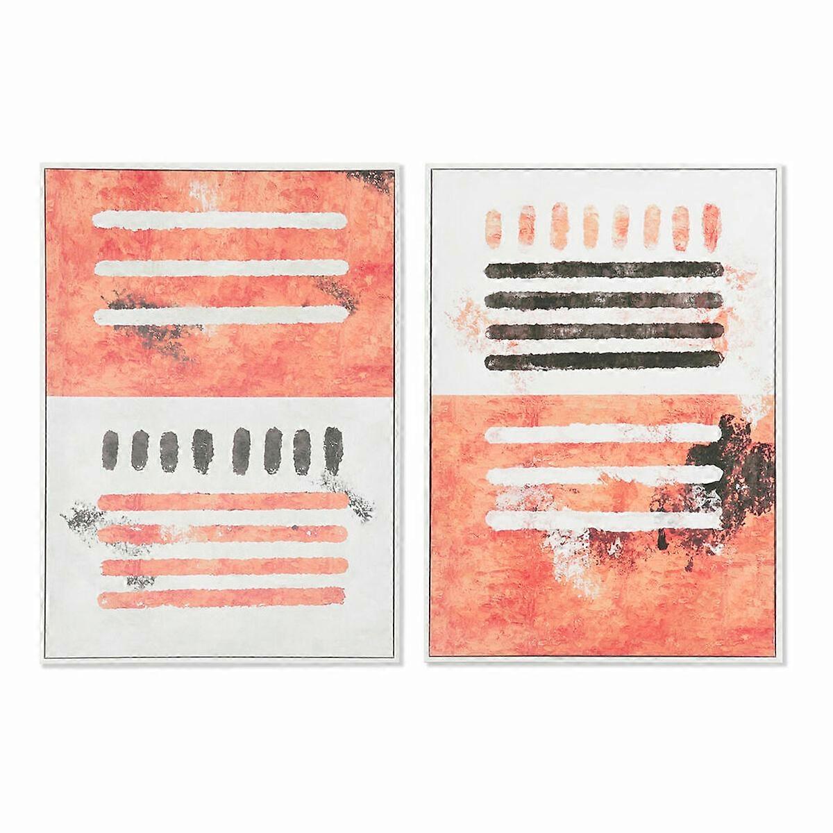 Canvas DKD Home Decor Canvas Wood MDF 50 x 3 x 70 cm