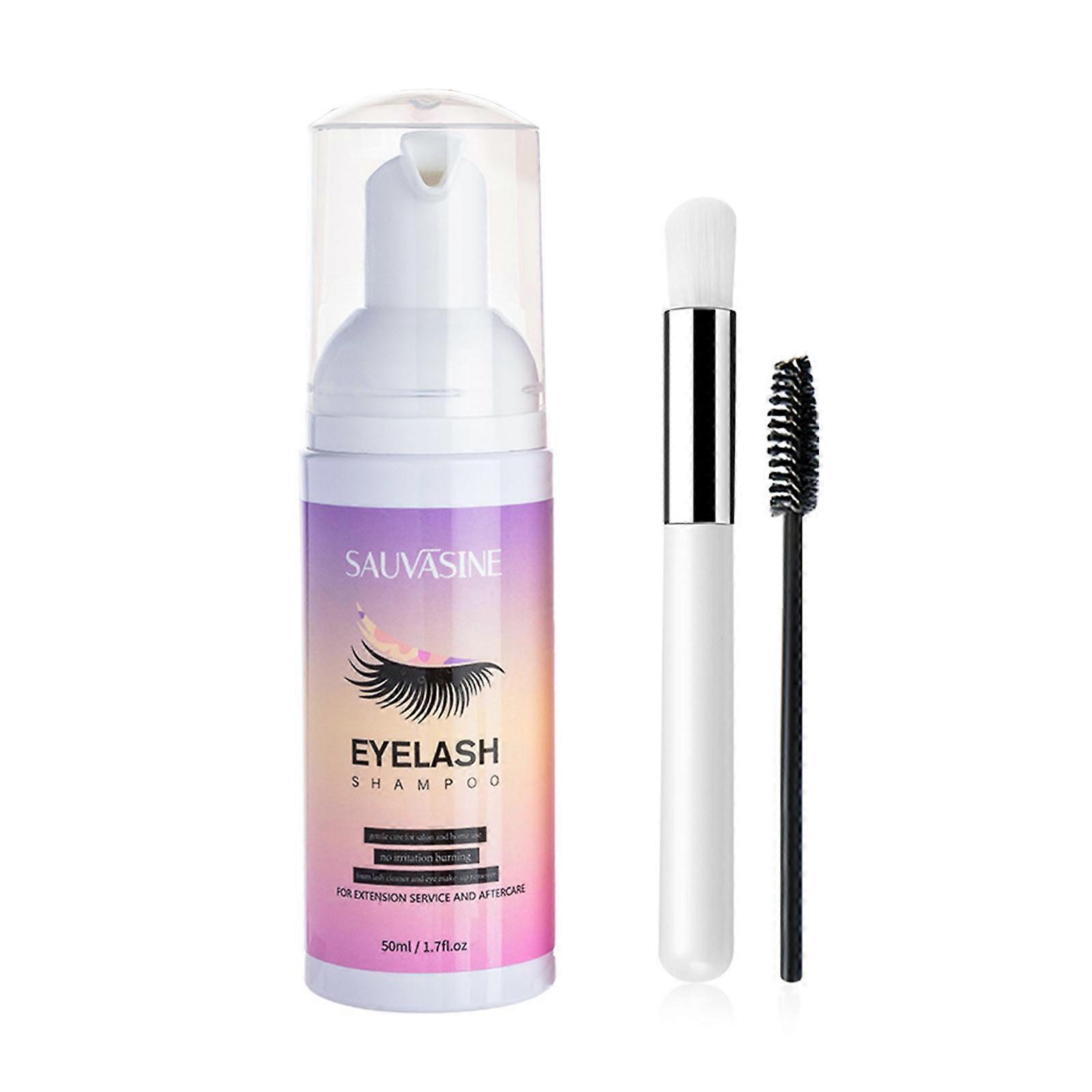 50ml Eyelash Extension Cleanser for Salon and Home Use Eyelid Foaming Cleanser Extension Shampoo Eyelash Extension