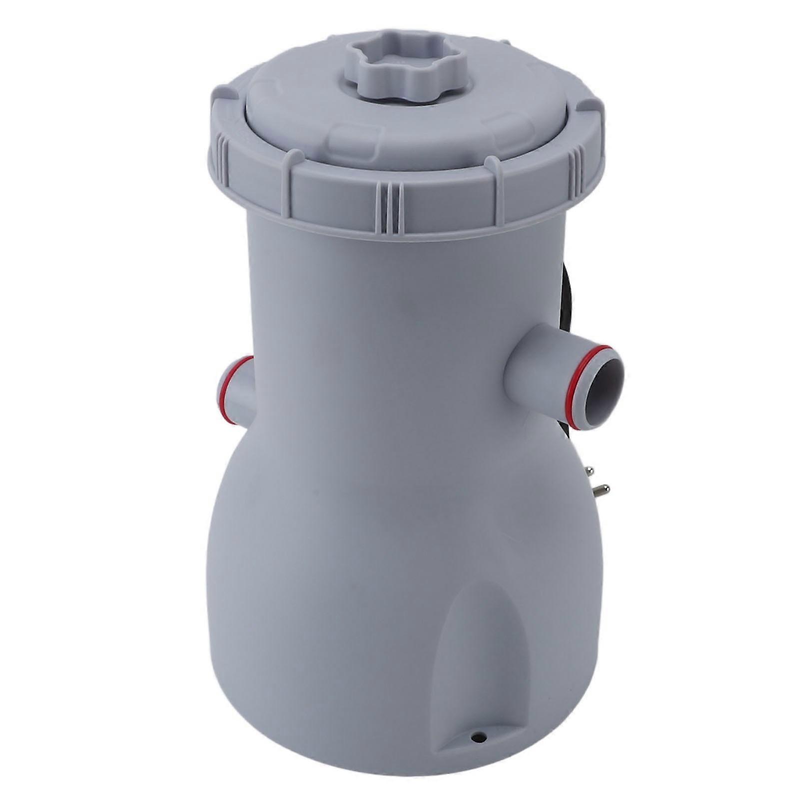 35W 透明筒式过滤泵，用于地上泳池 530 GPH 泵流量改进循环过滤水透明度欧盟插头 220V