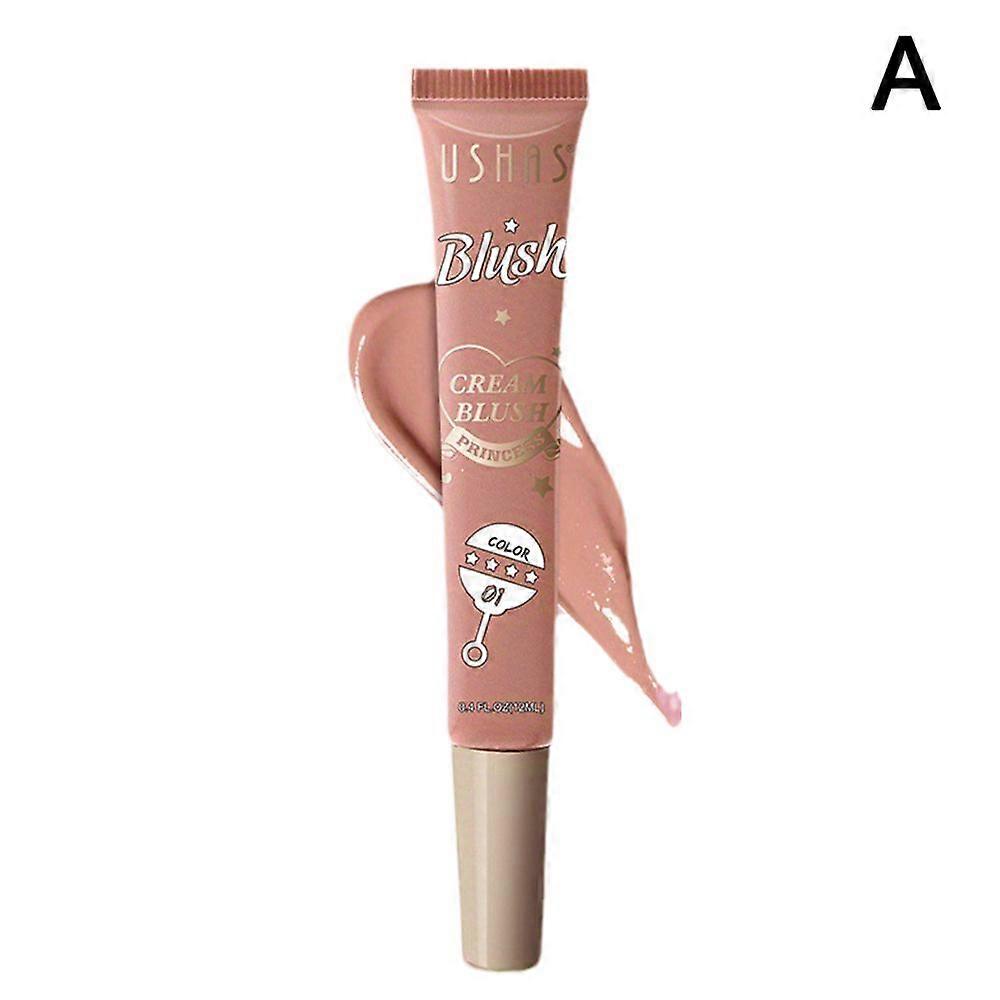 3-in-1 Liquid Blush Lip Tint Long Lasting Cheek Lip Makeup 12ml 4 Colors