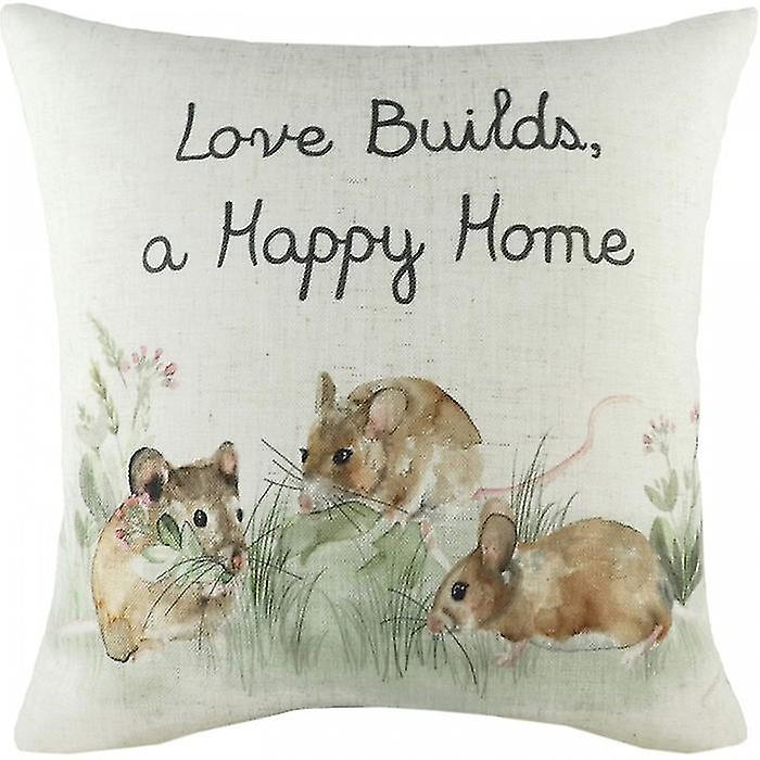 Evans Lichfield Hedgerow Mice Cushion Cover