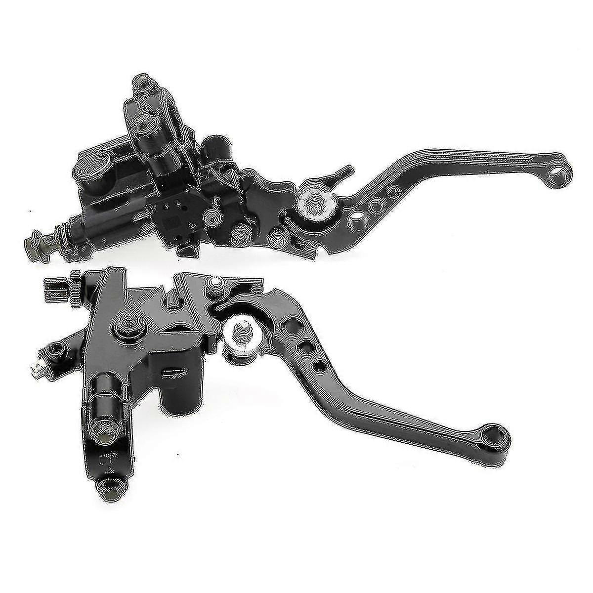 Motorcycle Clutch Brake Handle Lever Perch Left And Right Set Universal Fit Clutch Levers Motor Accessories-YUHAO