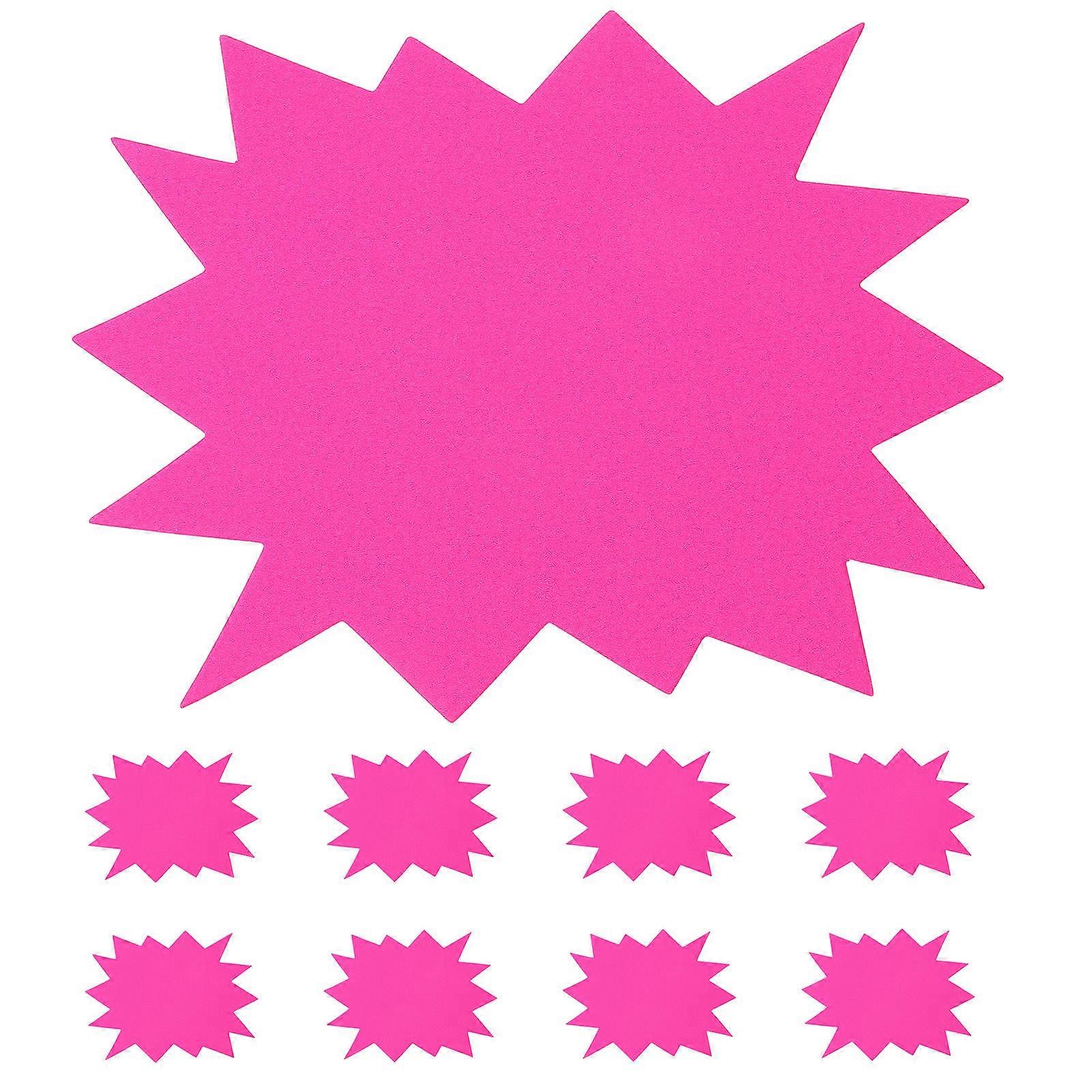 Rosy Explosion Shape Price Tags for Decor Made of Paper Highly Visible and Versatile 30pcs