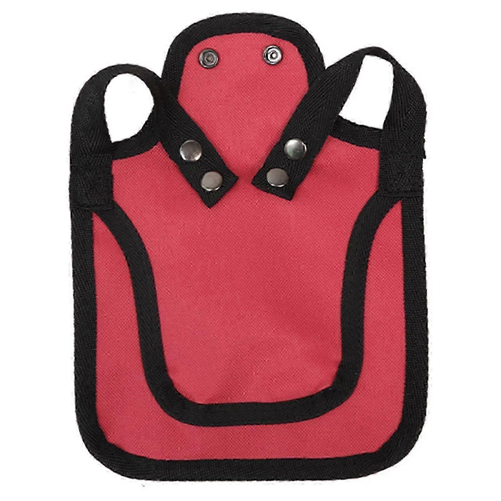 Adjustable Breathable Hen Saddle Protector Lightweight Chicken Apron--Red