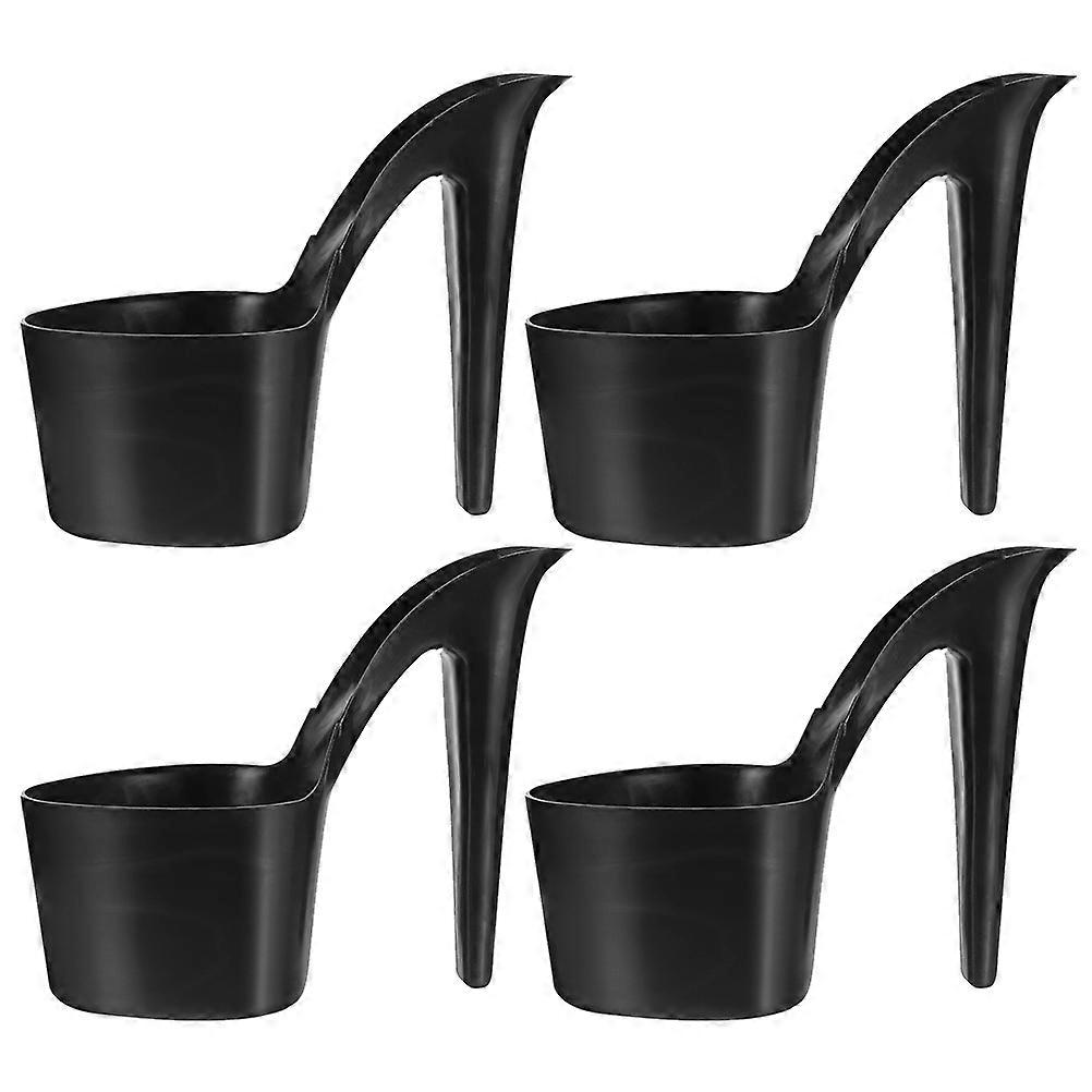 High Heel Shaped Planter Plastic Flower Pots for Storage Use 4Pcs