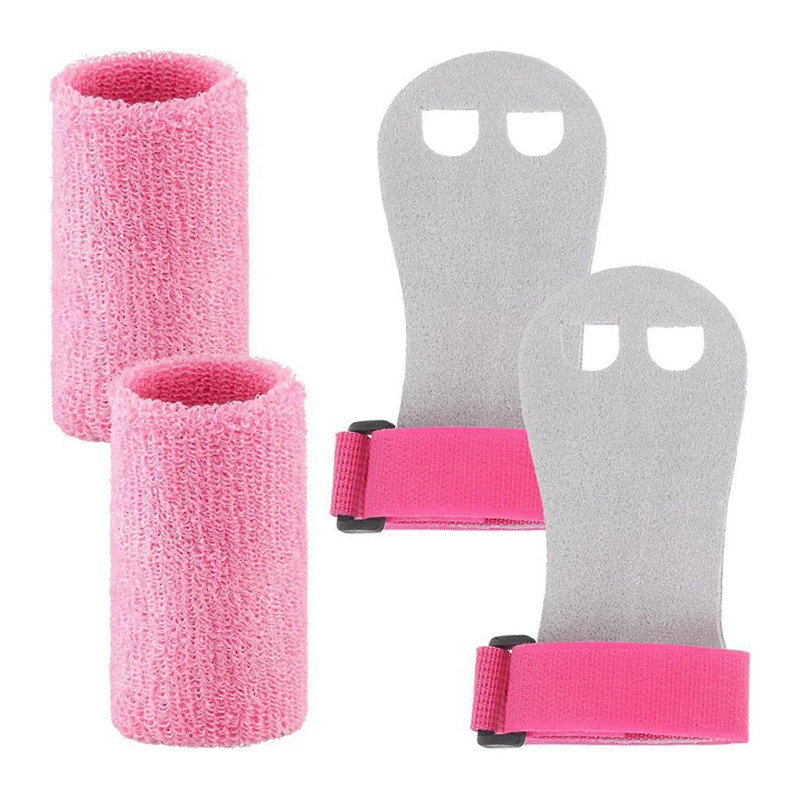 Gymnastik Handgriffe für Kinder, L Armband Set, Rosa Zubehör für Gymnastiktraining, Ideal für Anfänger