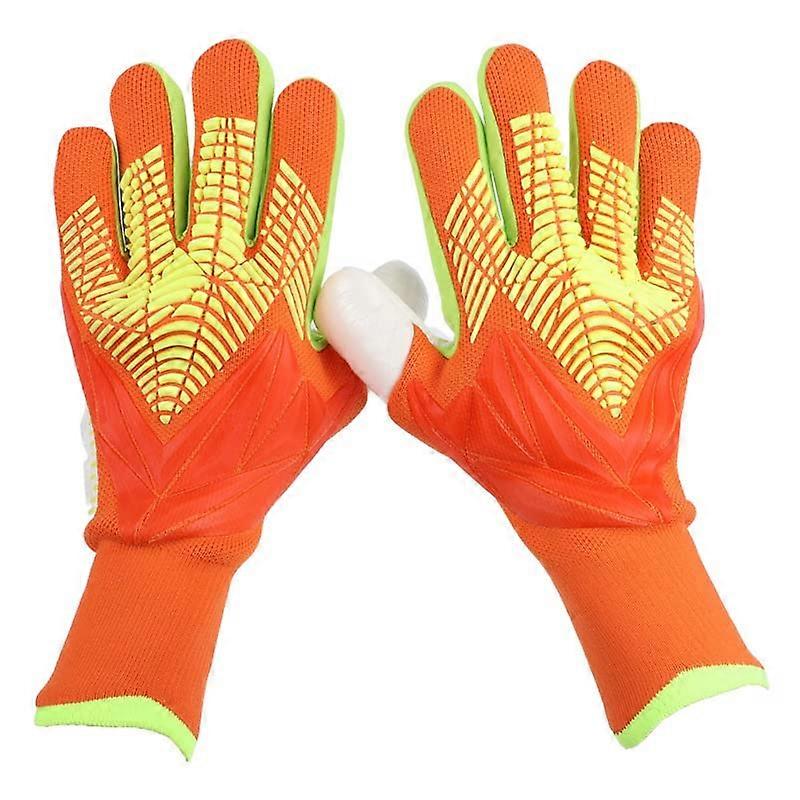 Goalkeeper Gloves for Kids and Adults - Strong Grip, Leather, Size 8, Close Fit, Ideal for Soccer and Training