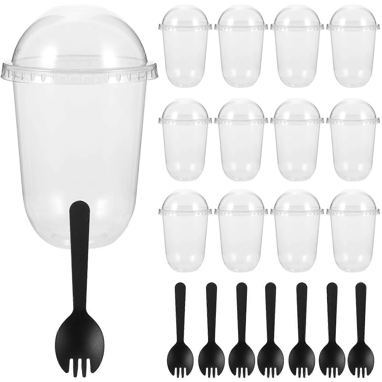 Dessert Cups With Lids Ice Cream For Parties Picnics 50Set