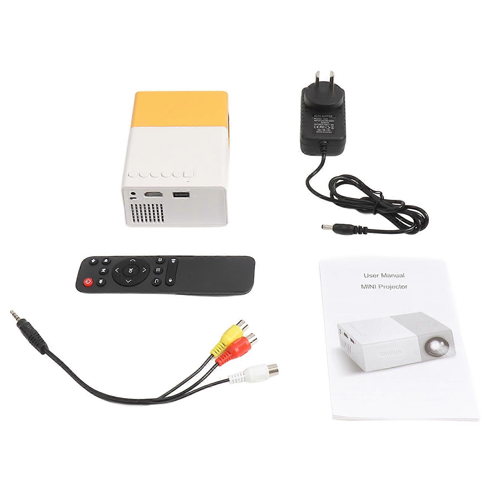 17-32 Inch Mini Portable Projector 1920x1080 Resolution Large Screen Home Theater Outdoor 110-240V