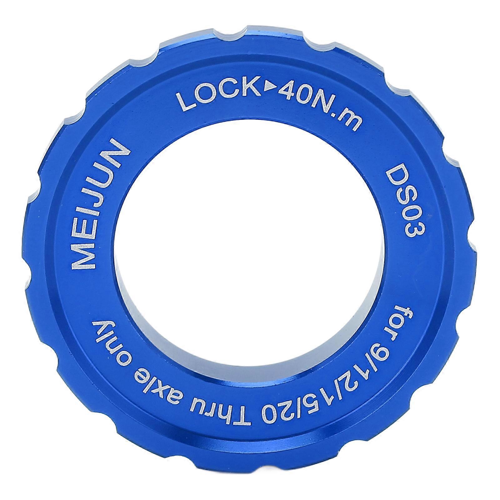 MEIJUN Centerlock Lock Ring for Wheel Hub Barrel Shaft Disc Rotor Mountain Bike Blue