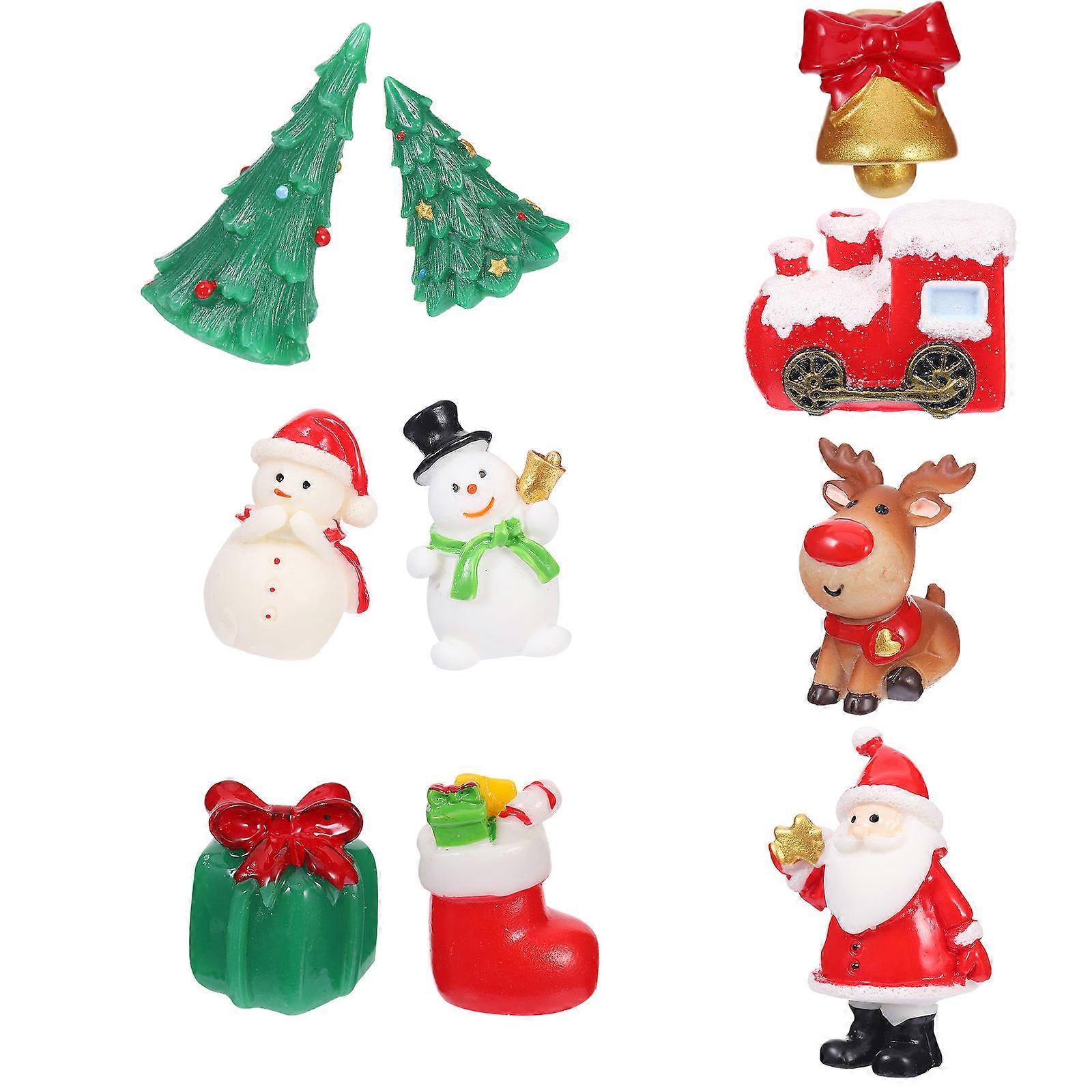 Here's a polished and engaging product description based on your input:

 

🎄 **10pcs Christmas Ornaments Cute Resin Showcase Decorations** 🎄 
Add