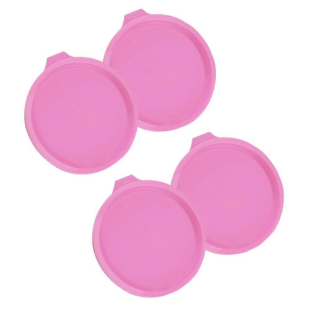 Baking Mold Silicone Cake Bakeware Pan Easy Demoulding Pink 4Pcs