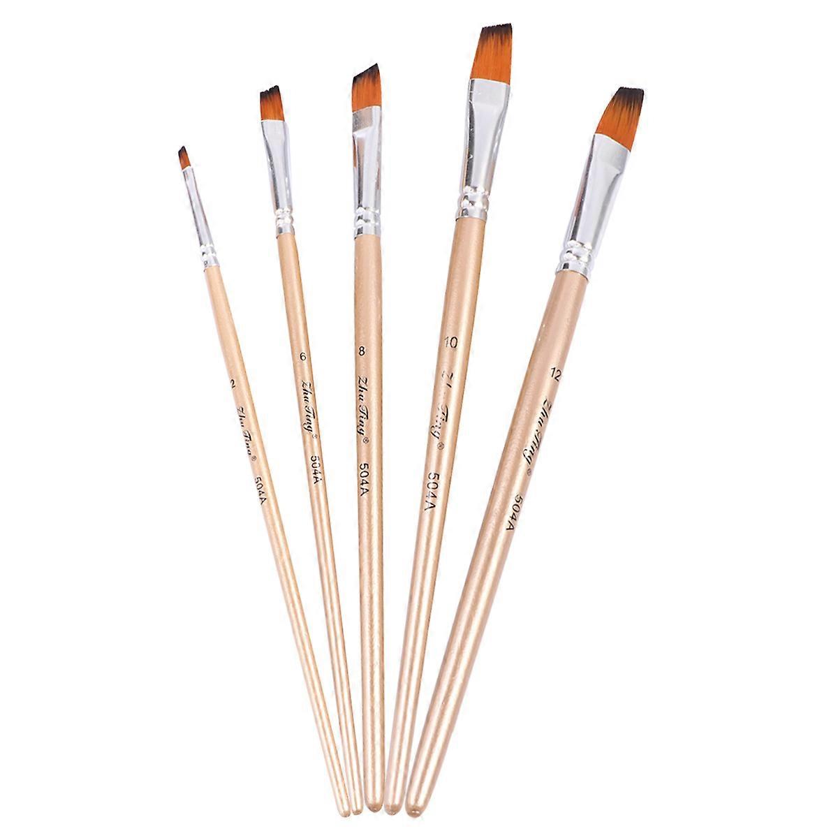 Multifunction Nylon Paintbrush Tool for Painting Use 1Set Set with Wooden Handle