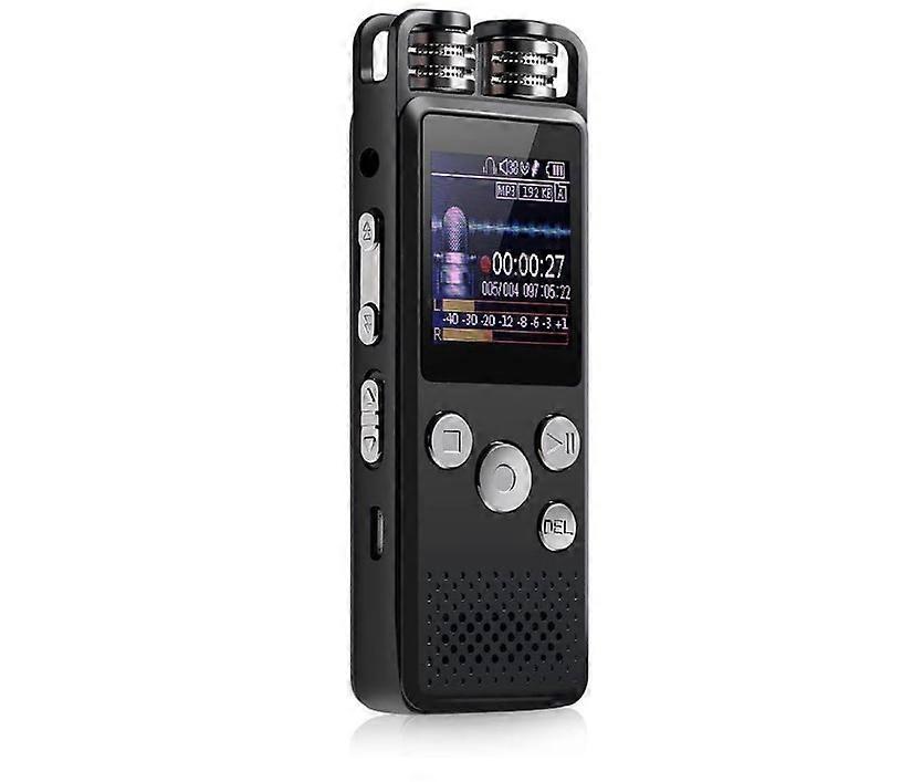 Professional Voice Activated Digital Audio Recorder USB Pen Recording PCM Support TF-Card(Black)