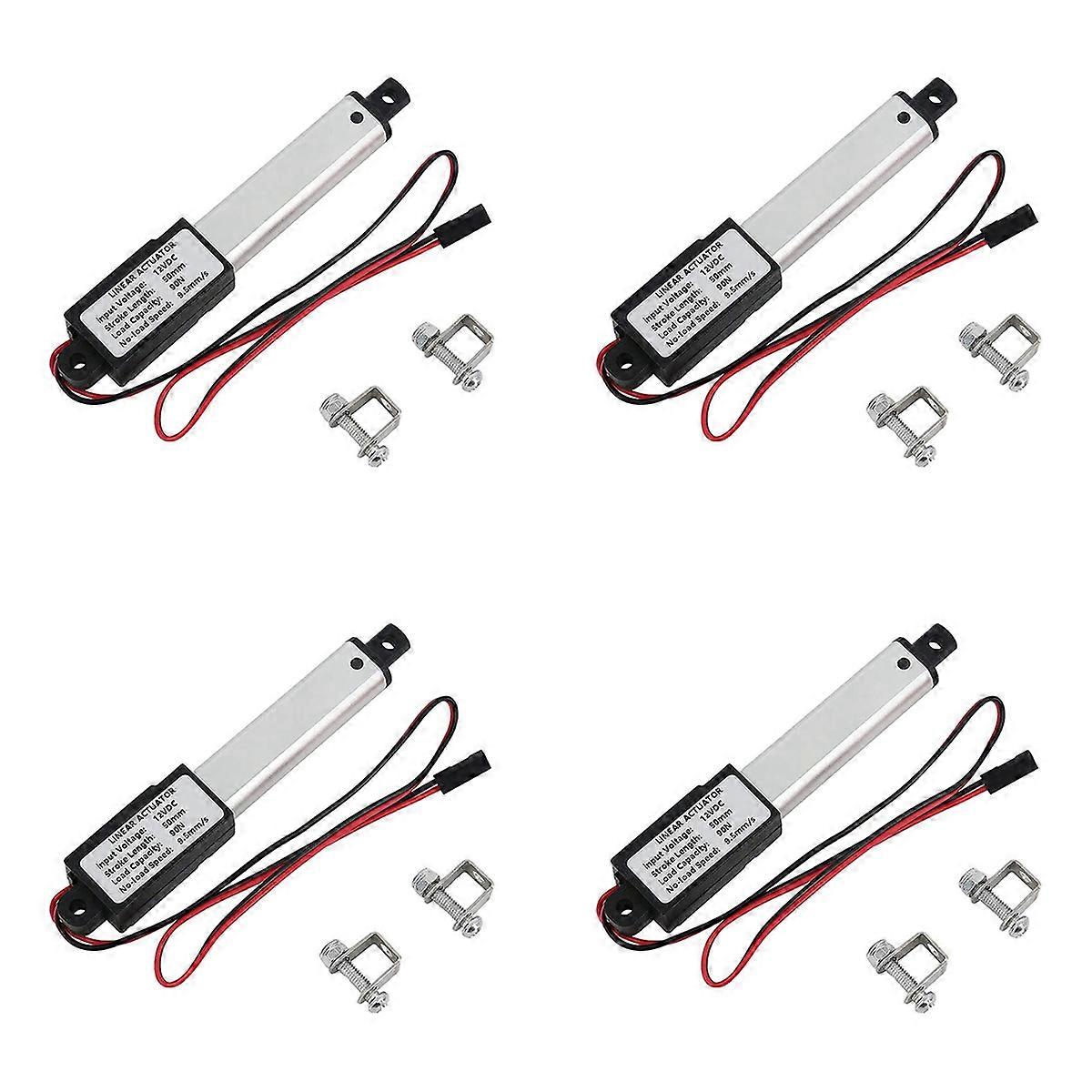 Micro-Linear Actuator, 2 Inch Stroke, 90N/20.3Lb, Speed 9.5mm/S