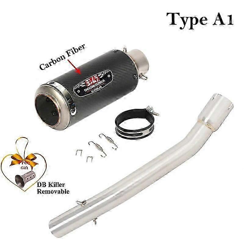 Suitable Slip On fr Yamaha YZF-R1 R1 1998-2003 Motorrad Auspuff Escape System Mittel glied Rohr modifiziert Schall dmpfer abnehmbar DB Kiiller