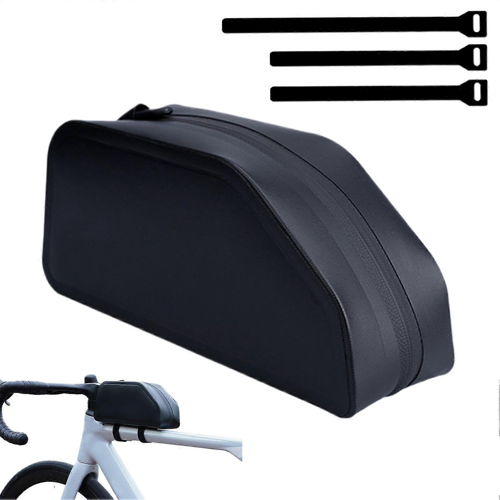 Bike Frame Storage Bag – Waterproof Bicycle Top Tube Pouch, Under Saddle Storage for Mountain and Road Bikes, Durable Design