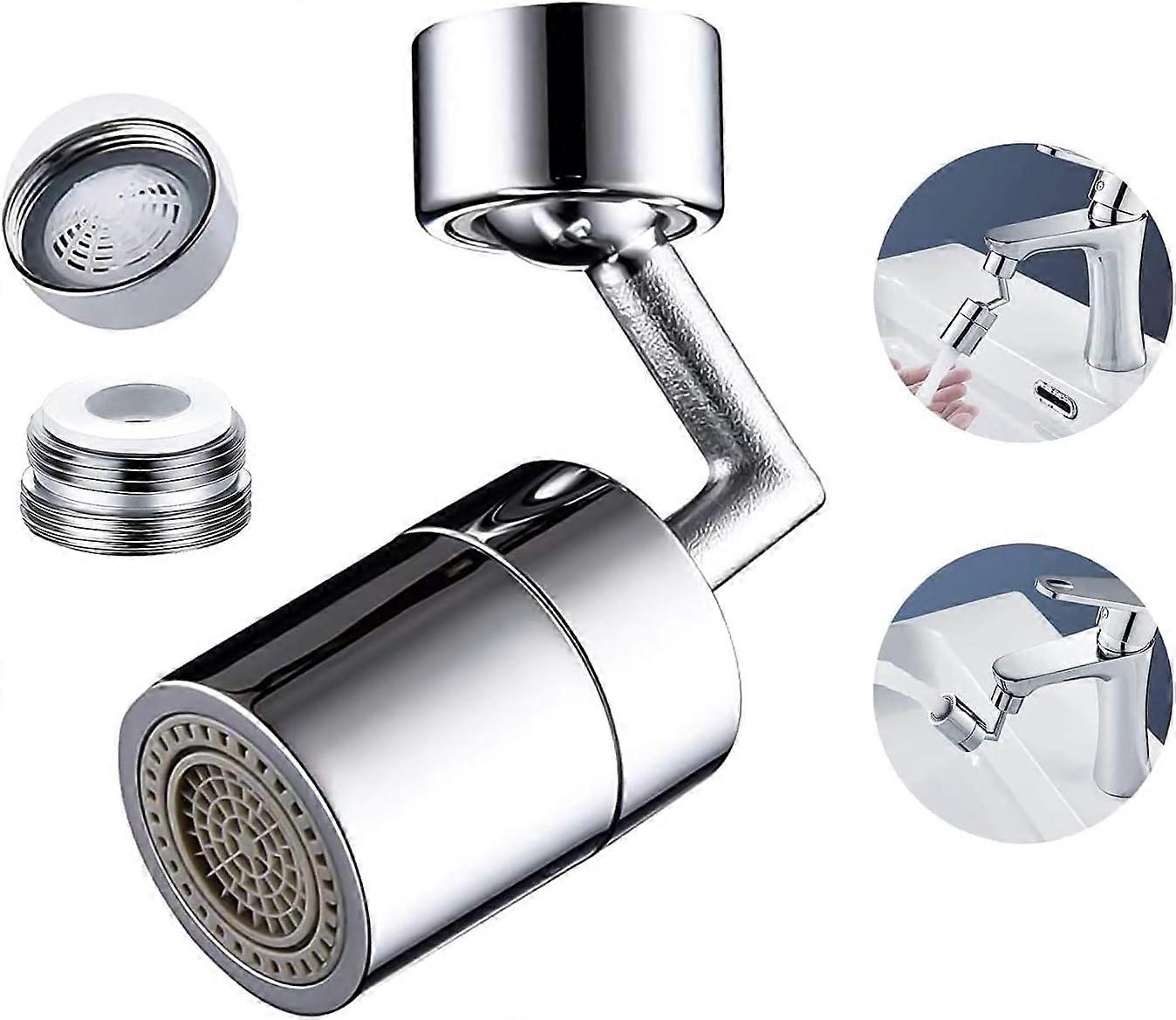 720° Rotating Faucet Aerator Wide Angle Dual Function Rotating Kitchen Shower Faucet Bathroom Kitchen