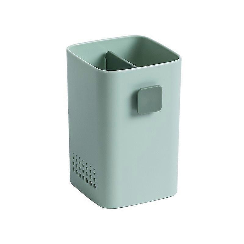 Home Kitchen Wall Mounted Multifunctional Dish Rack (green)