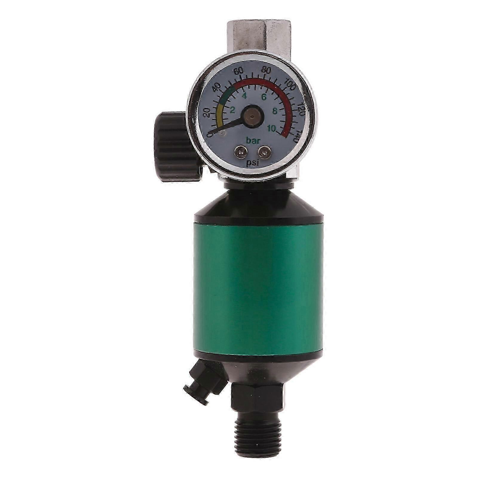 Air Compressor Filter Regulator with Pressure Regulator Setting and Reading for Spray Gun Fitting Paint Air Tools