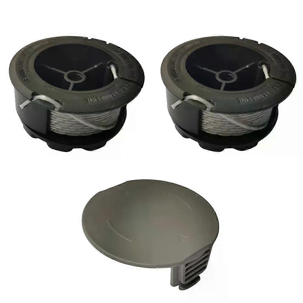 3Pcs/Set Strimmer Spool Line+spool Cover Cap For Bosch UniversalGrassCut 18/18-26/18-260 Cordless Grass Trimmer Garden Tool Part -xj