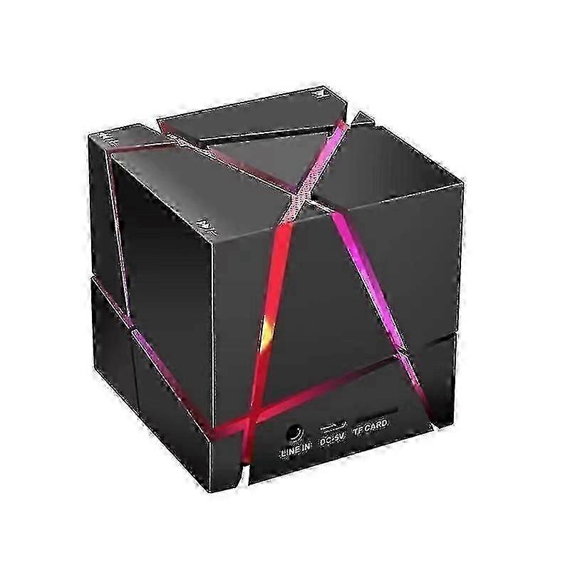 Bluetooth Speaker Creative Rubik's Cube Lights Mini Wireless Card Audio Gift
