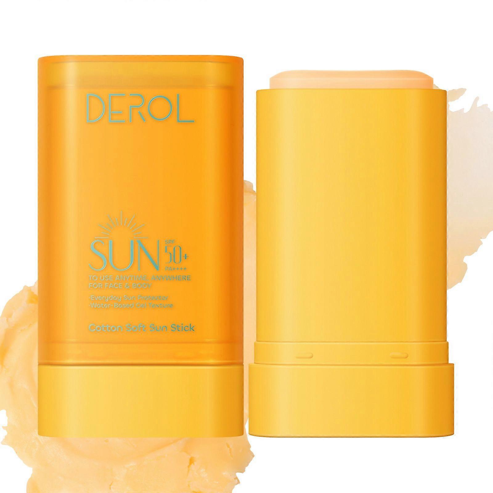 Sunscreen Stick for Face SPF50+ PA++++, No White Cast & Non-Sticky Sunblock for Body, All Skin Types Water-Resistant, No Eye Irritation, Outdoor & Dai