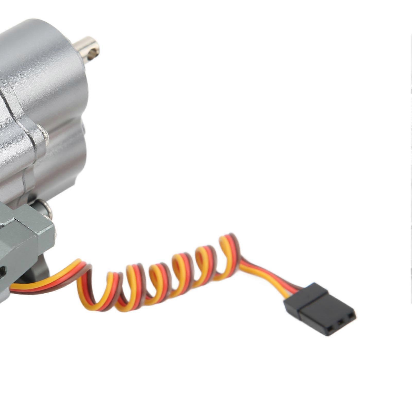 RC Aluminum Alloy Front Gearbox Double Speed Perfect Size Anodized Surface 1/10 Crawler Gearbox for SCX10 313mm Frame Titanium Color