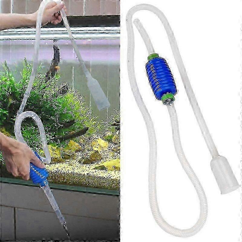 Aquarium Gravel Cleaner Kit, Hand Siphon Pump for Fish Tanks, Water Changing and Filter Sand Cleaning