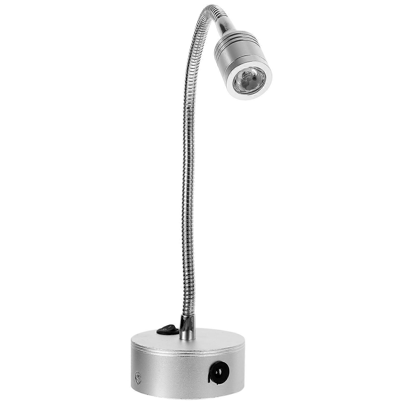 Shelf Light Led Spot Light For Entry Way Lamp Silver Cylinder Shape 1Pack