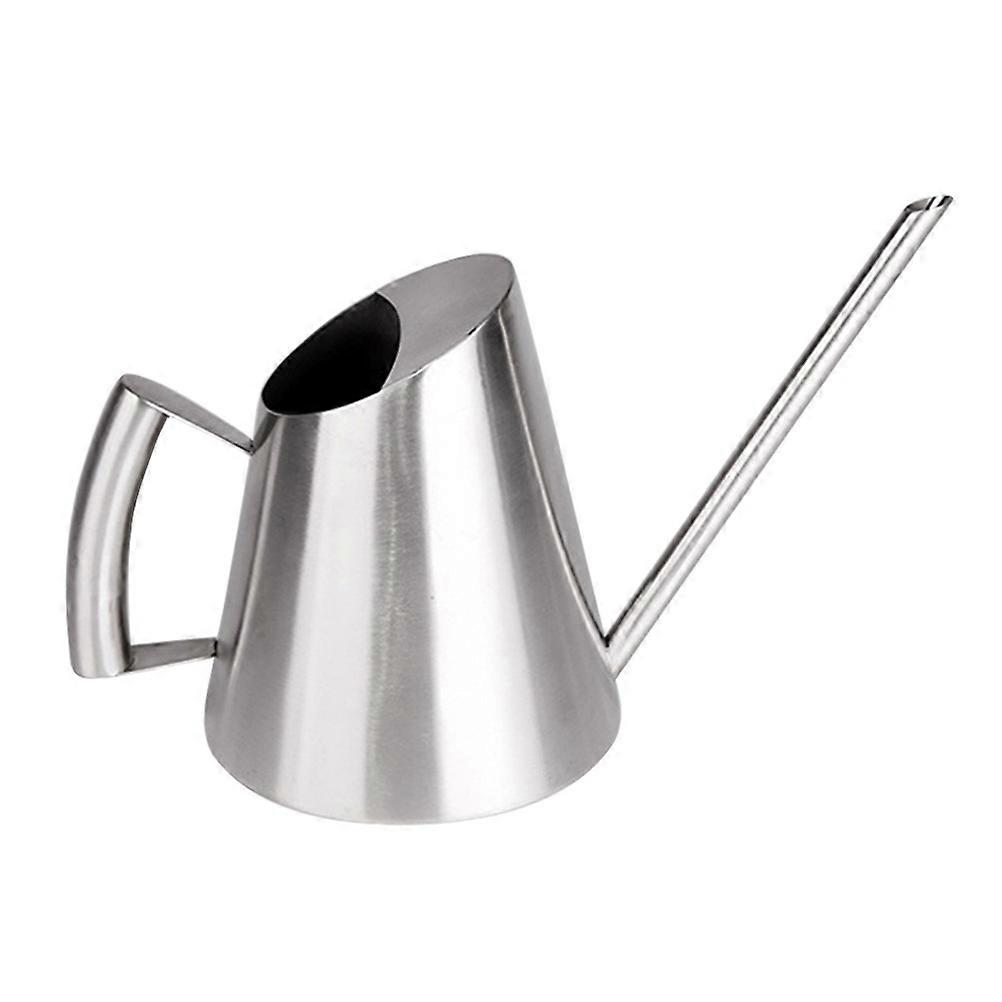 盆景水罐不锈钢室内植物护理银色 900ML 1 套