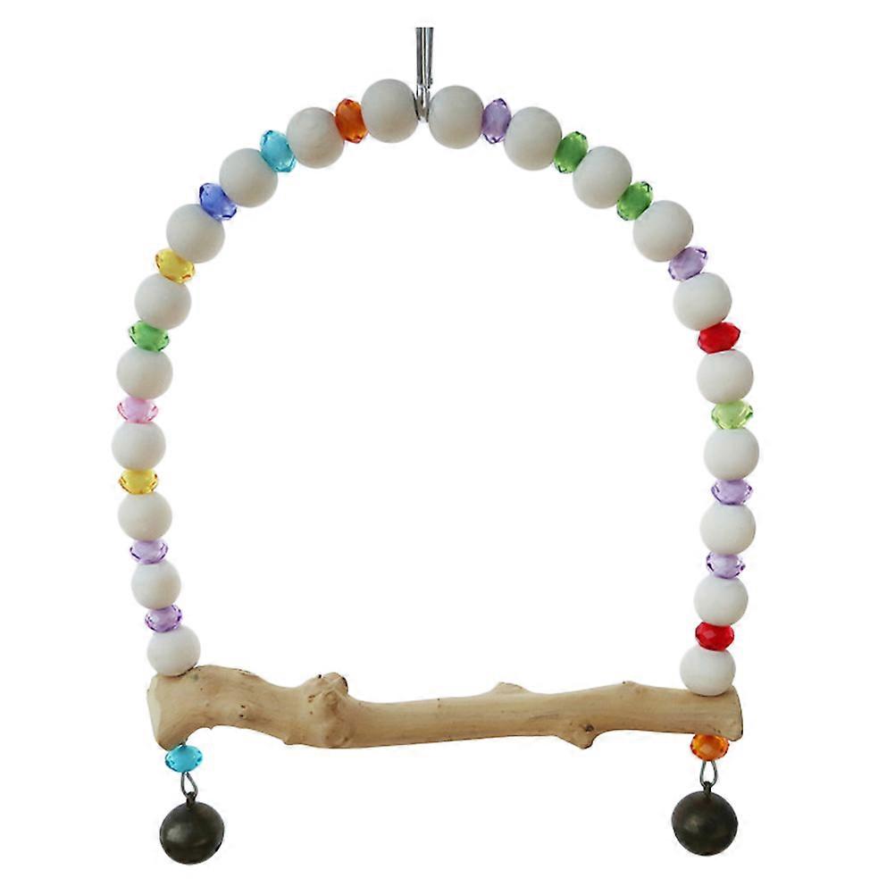 Pet Bird Swing Made from Durable Synthetic Material for Cage or Garden Use 7.5 Inches