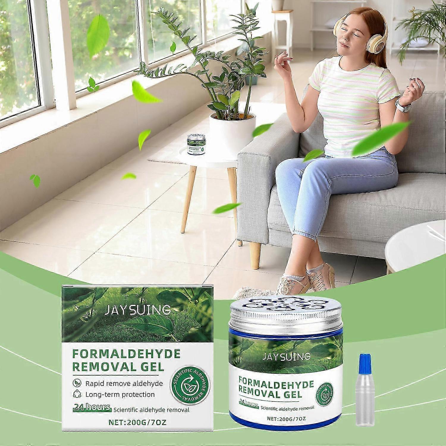 Formaldehydfjernelse Magic Box, formaldehydfjernelsesgel, luftfrisker lugtabsorberende gel, absorberer en