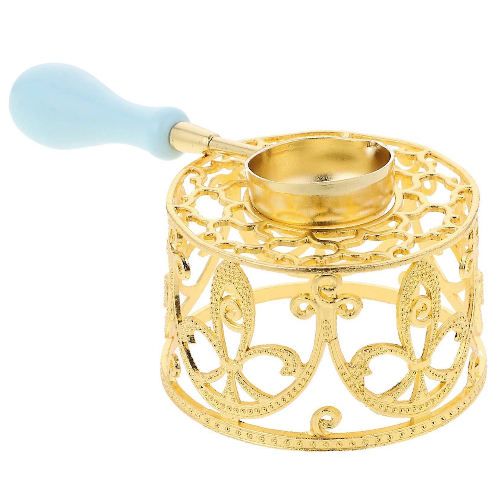 1piece wax seal warmer with spoon, hollow wax stove for versatile use, quality material, suitable for weddings and invitations, lightweight