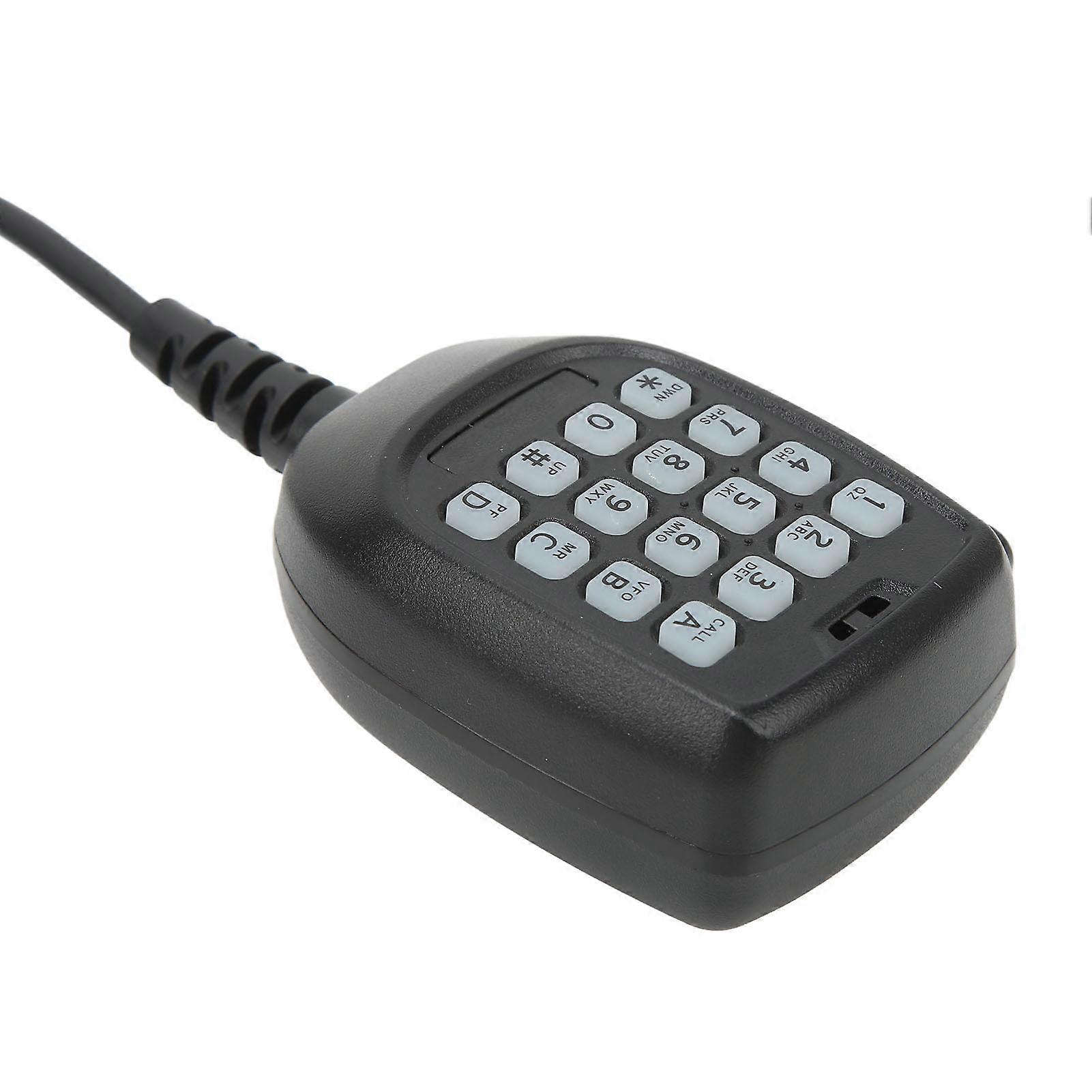 Shoulder Microphone Large PTT Button Area 360° Rotation ABS 2 Way Radio Speaker for KENWOOD